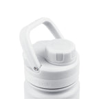 Detailaufnahme des weißen Sports Lid mit Haltegriff der AquaFlask Sports Lid Bottle Edelstahl Trinkflasche 650 ml (22 oz)