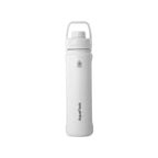 Weiß AquaFlask Sports Lid Bottle Edelstahl Trinkflasche 650 ml (22 oz) mit Sports Lid und Haltegriff