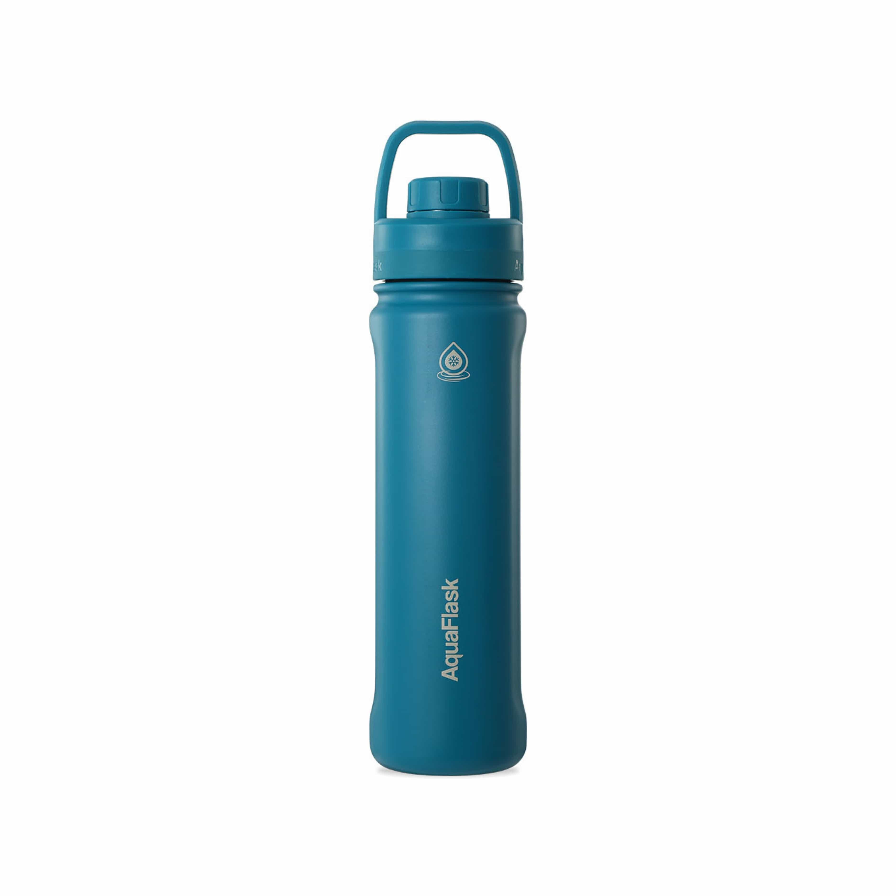 Blau AquaFlask Sports Lid Bottle Edelstahl Trinkflasche 650 ml (22 oz) mit Sports Lid und Haltegriff