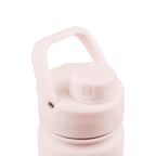 Detailaufnahme des rosa Sports Lid mit Haltegriff der AquaFlask Sports Lid Bottle Edelstahl Trinkflasche 650 ml (22 oz)