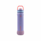 Lila AquaFlask Colorwave Chill Bottle Edelstahl Trinkflasche 650 ml (22 oz) mit Schraubdeckel und Schutz-Boot