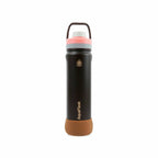 Braun AquaFlask Colorwave Chill Bottle Edelstahl Trinkflasche 650 ml (22 oz) mit Schraubdeckel und Schutz-Boot