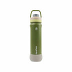 Grün AquaFlask Colorwave Chill Bottle Edelstahl Trinkflasche 650 ml (22 oz) mit Schraubdeckel und Schutz-Boot