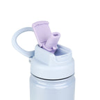Detailaufnahme des lila Strohhalm-Deckels der AquaFlask Canny Floss Collection Edelstahl Trinkflasche 650 ml (22 oz)