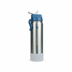 Silber Edelstahlgebürstet AquaFlask Colorwave Flip Sip Lid Collection Edelstahl Trinkflasche 650 ml (22 oz) mit Flip-Sip-Deckel und Schutz-Boot