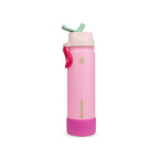 Rosa AquaFlask Colorwave Flip Sip Lid Collection Edelstahl Trinkflasche 650 ml (22 oz) mit Flip-Sip-Deckel und Schutz-Boot