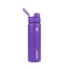 Lila AquaFlask Regular Edelstahl Trinkflasche 650 ml mit Flip-Top-Sportdeckel und integriertem Tragegriff