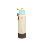 Beige AquaFlask Colorwave Flip Sip Lid Collection Edelstahl Trinkflasche 650 ml (22 oz) mit Flip-Sip-Deckel und Schutz-Boot