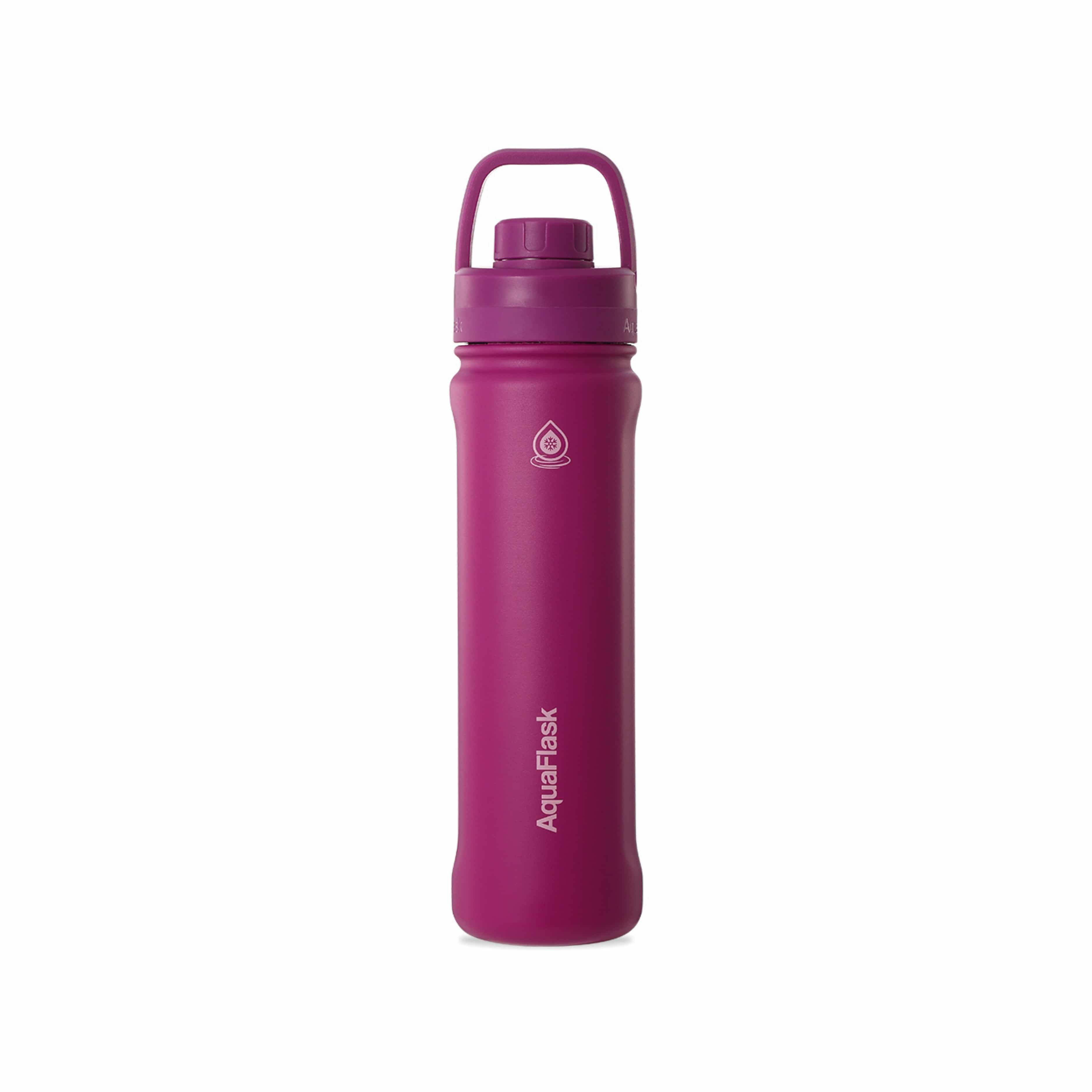 Lila AquaFlask Sports Lid Bottle Edelstahl Trinkflasche 650 ml (22 oz) mit Sports Lid und Haltegriff