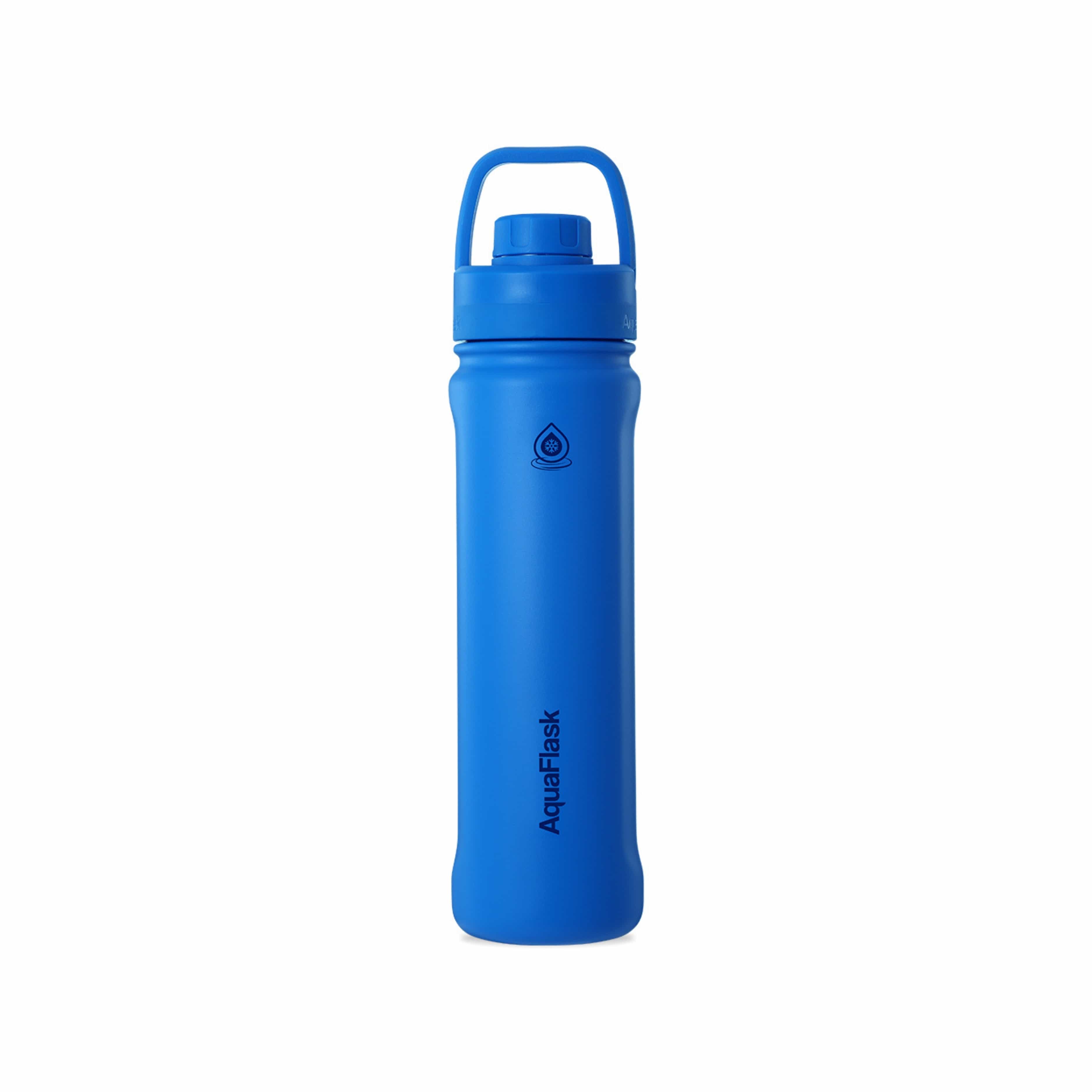 Blau AquaFlask Sports Lid Bottle Edelstahl Trinkflasche 650 ml (22 oz) mit Sports Lid und Haltegriff