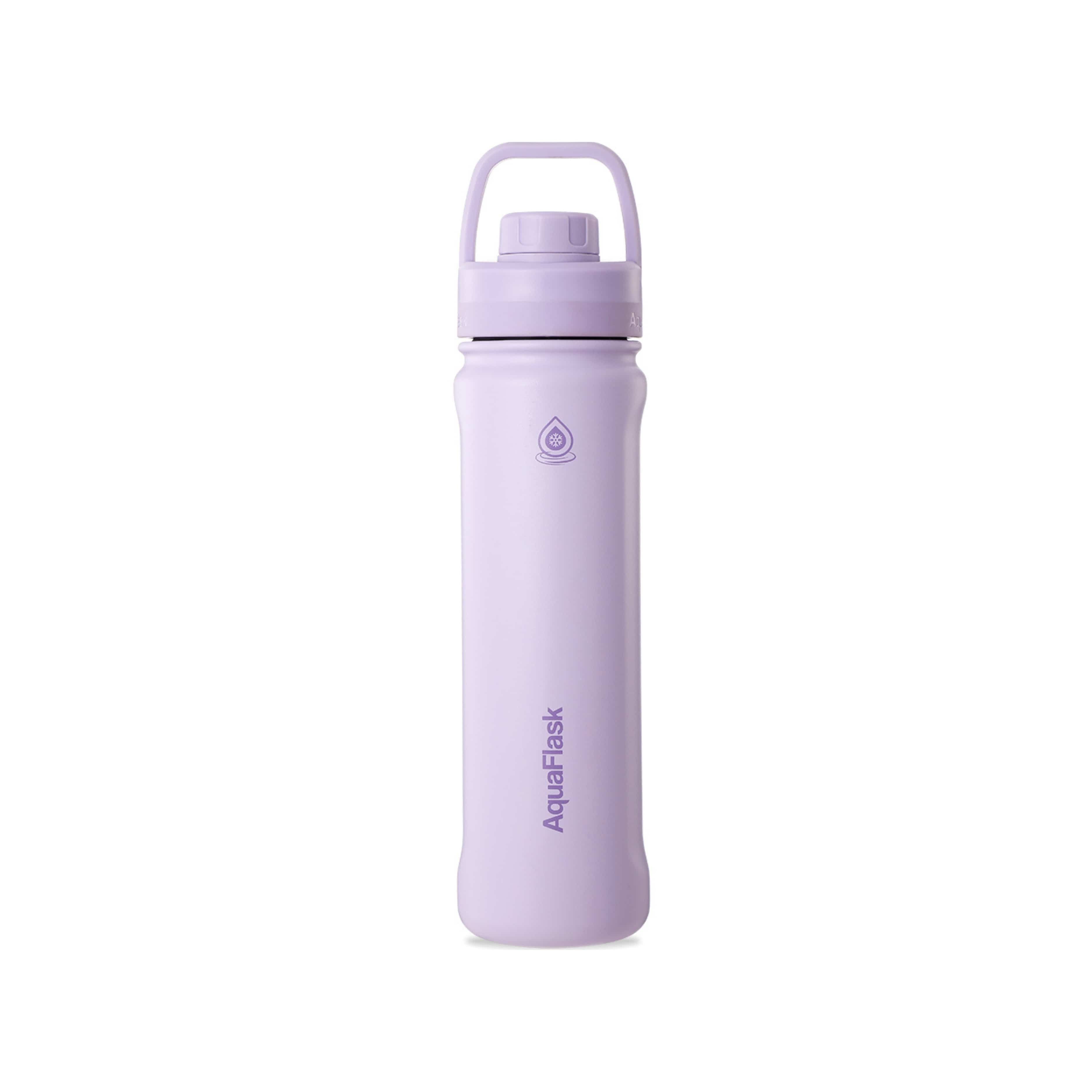 Lila AquaFlask Sports Lid Bottle Edelstahl Trinkflasche 650 ml (22 oz) mit Sports Lid und Haltegriff