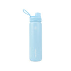 Hellblaue Aqua Flask Regular Edelstahl Trinkflasche 650 ml mit Flip-Top-Sportdeckel und integriertem Tragegriff
