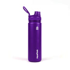 Lila AquaFlask Regular Edelstahl Trinkflasche 650 ml mit Flip-Top-Sportdeckel und integriertem Tragegriff