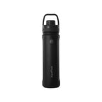 Schwarz AquaFlask Sports Lid Bottle Edelstahl Trinkflasche 650 ml (22 oz) mit Sports Lid und Haltegriff