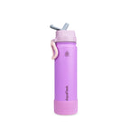 Lila AquaFlask Colorwave Flip Sip Lid Collection Edelstahl Trinkflasche 650 ml (22 oz) mit Flip-Sip-Deckel und Schutz-Boot