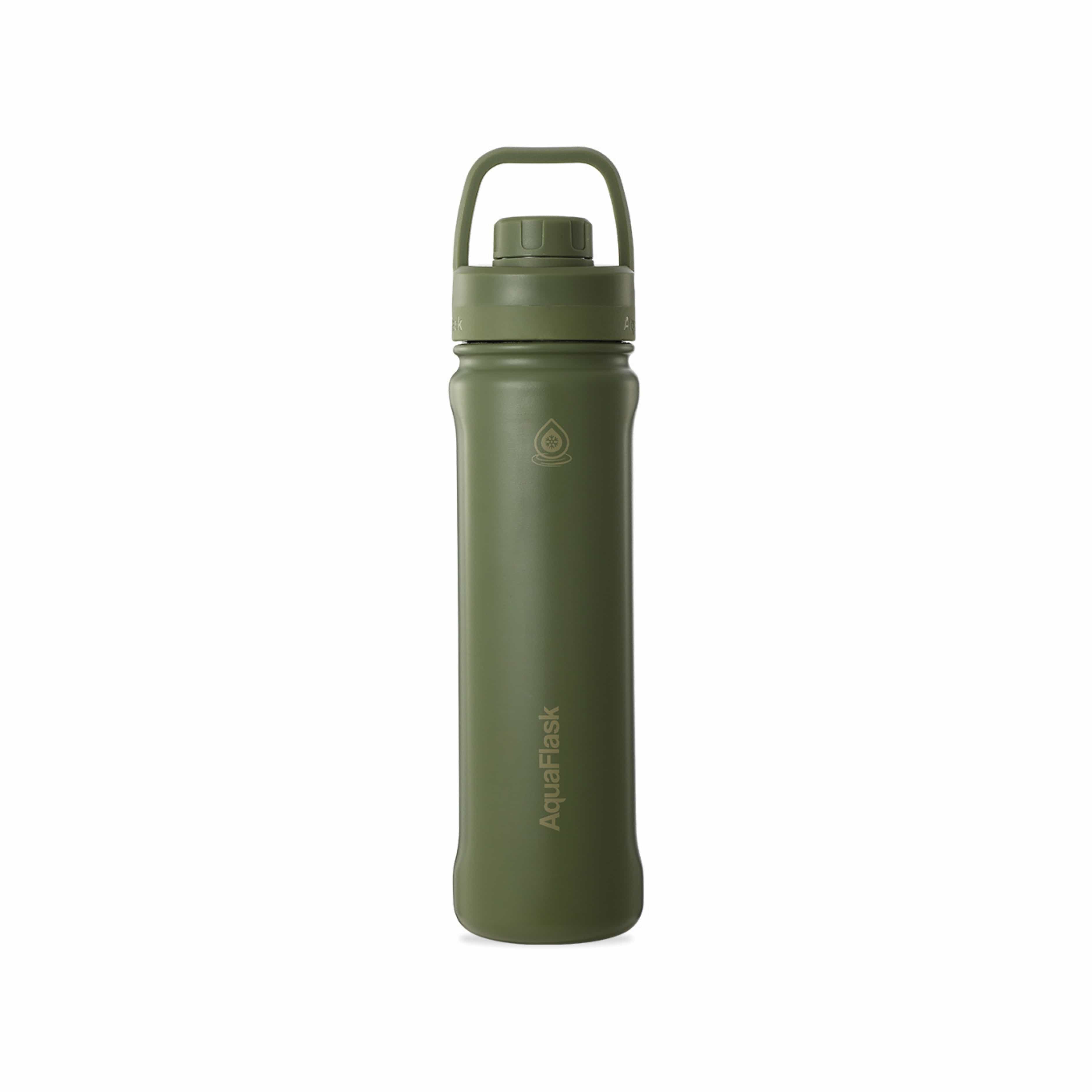 Grün AquaFlask Sports Lid Bottle Edelstahl Trinkflasche 650 ml (22 oz) mit Sports Lid und Haltegriff